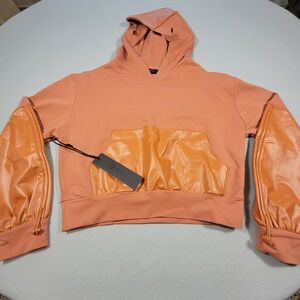 NOLI Yoga Midnight Hoodie Pullover Cropped Sweatshirt Women's‎ Size Medium NWT